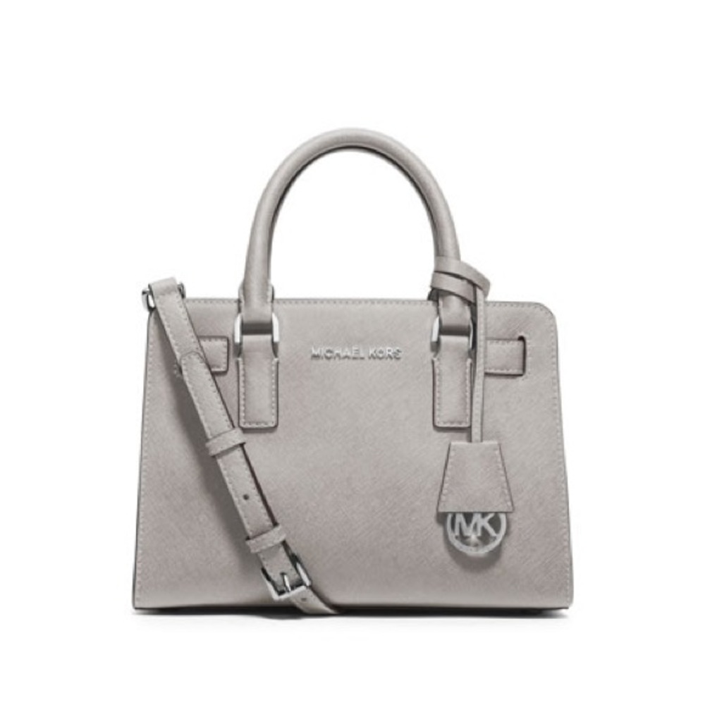 Michael Kors gray crossbody tote